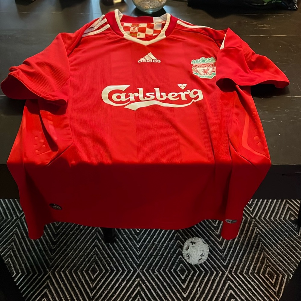 Vintage Liverpool soccer jersey made by Adidas. XL. EUC